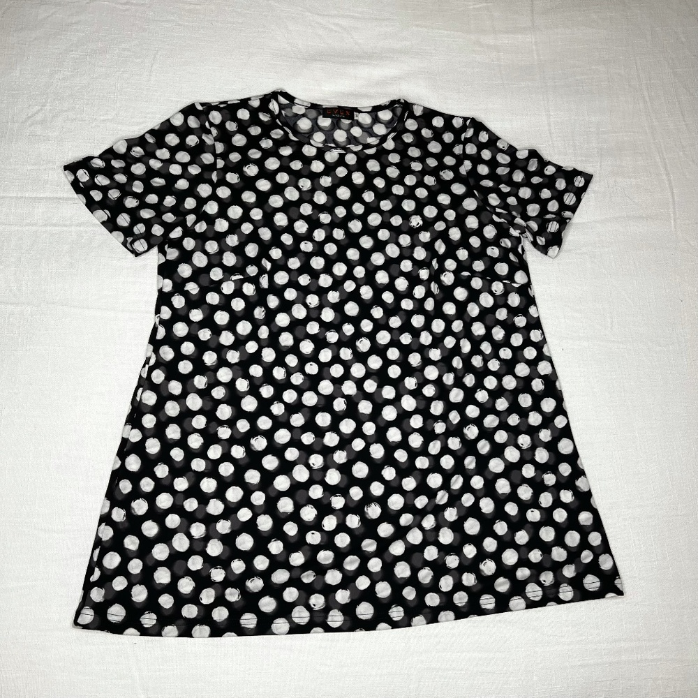 EVEX by Krizia Abstract Polka-dot Short Sleeved Shirt EU 44 (US 14)